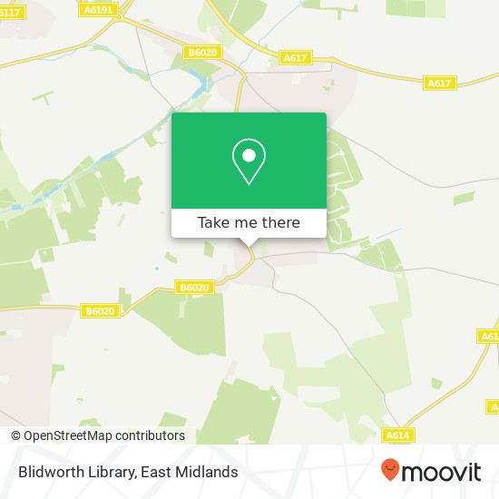 Blidworth Library map