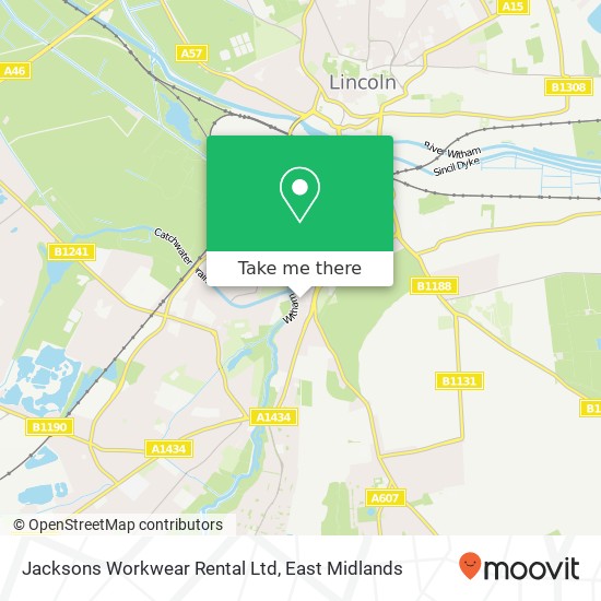 Jacksons Workwear Rental Ltd map