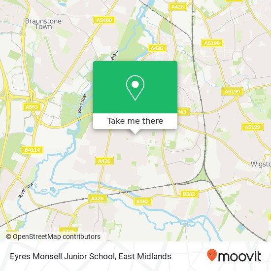 Eyres Monsell Junior School map