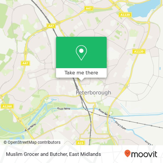 Muslim Grocer and Butcher map