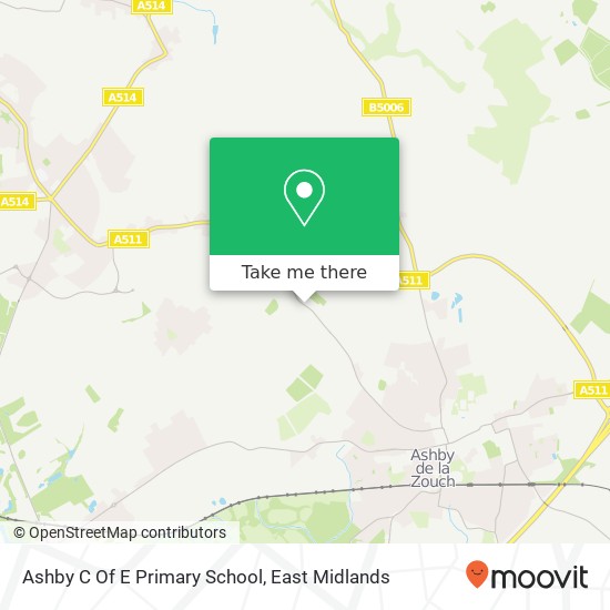 Ashby C Of E Primary School map