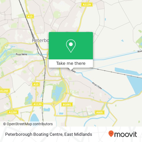 Peterborough Boating Centre map