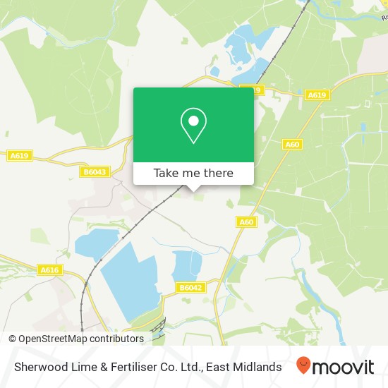 Sherwood Lime & Fertiliser Co. Ltd. map