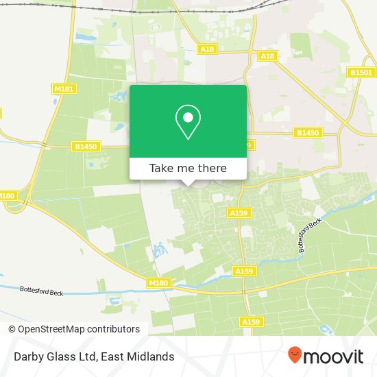 Darby Glass Ltd map