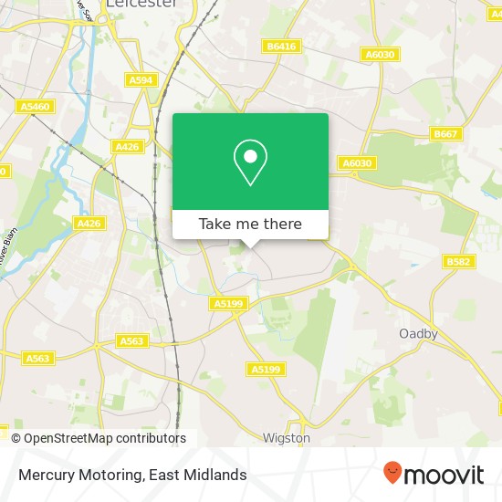 Mercury Motoring map