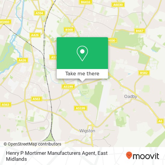 Henry P Mortimer Manufacturers Agent map