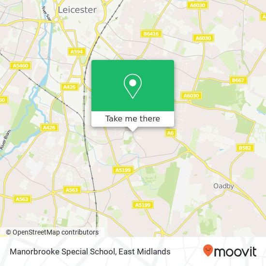 Manorbrooke Special School map