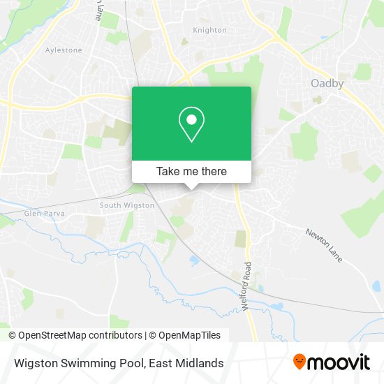 Wigston Swimming Pool map