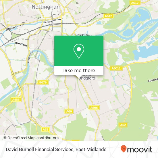 David Burnell Financial Services map