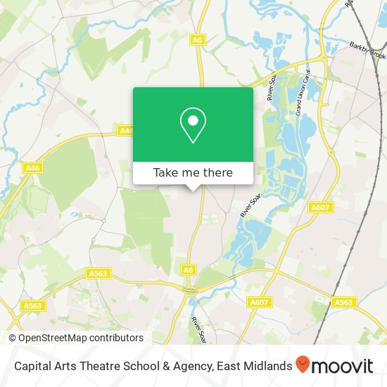 Capital Arts Theatre School & Agency map