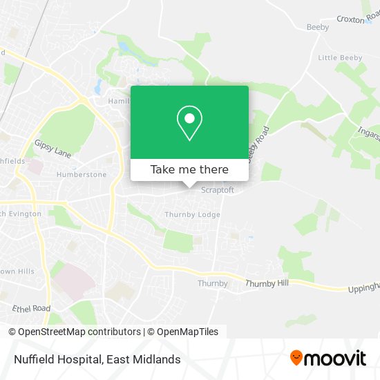 Nuffield Hospital map