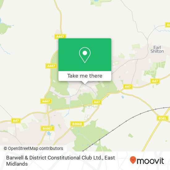 Barwell & District Constitutional Club Ltd. map