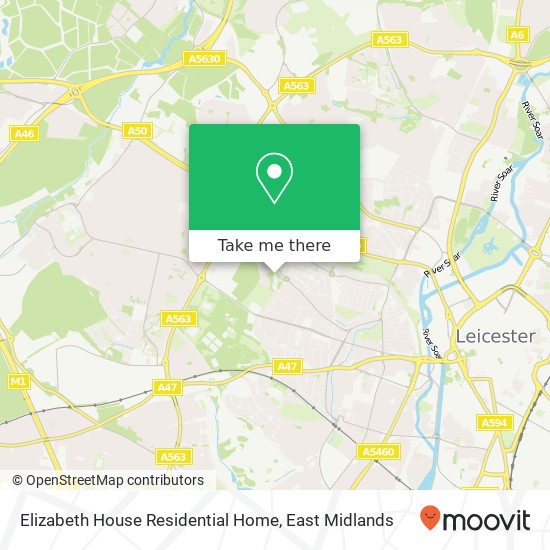 Elizabeth House Residential Home map