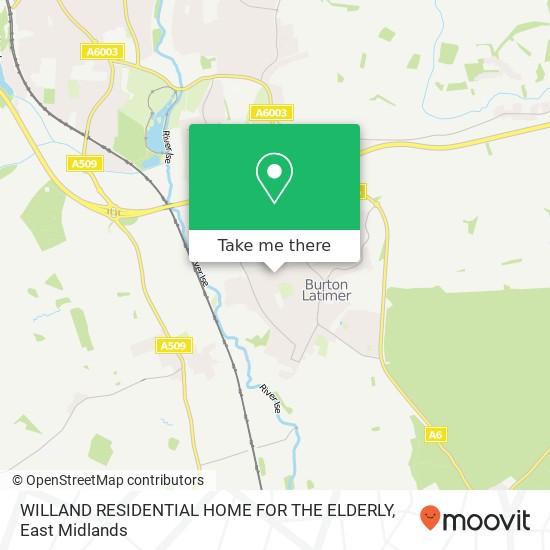 WILLAND RESIDENTIAL HOME FOR THE ELDERLY map