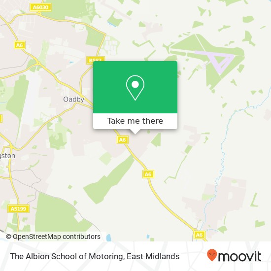 The Albion School of Motoring map