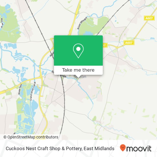 Cuckoos Nest Craft Shop & Pottery map