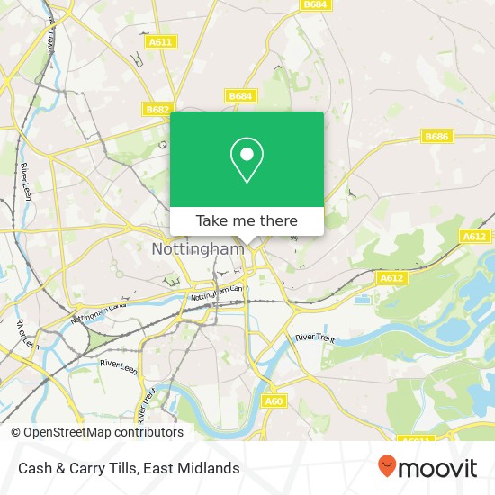 Cash & Carry Tills map