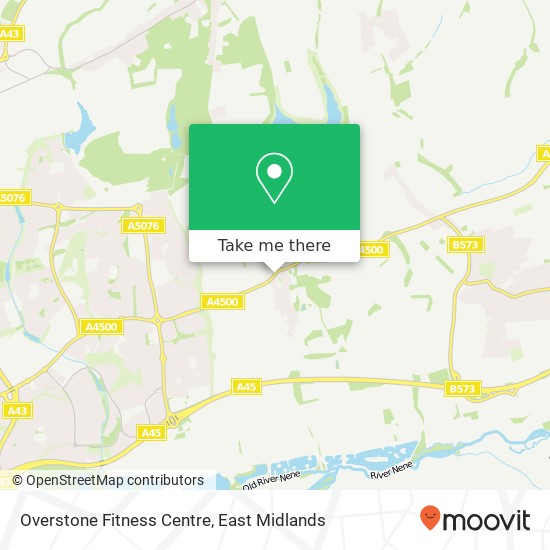 Overstone Fitness Centre map