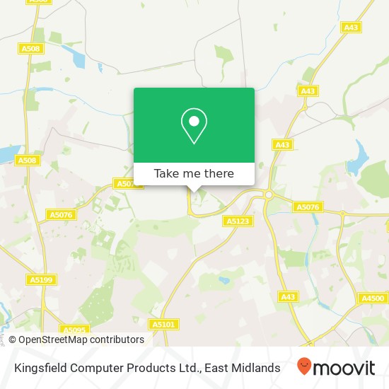 Kingsfield Computer Products Ltd. map