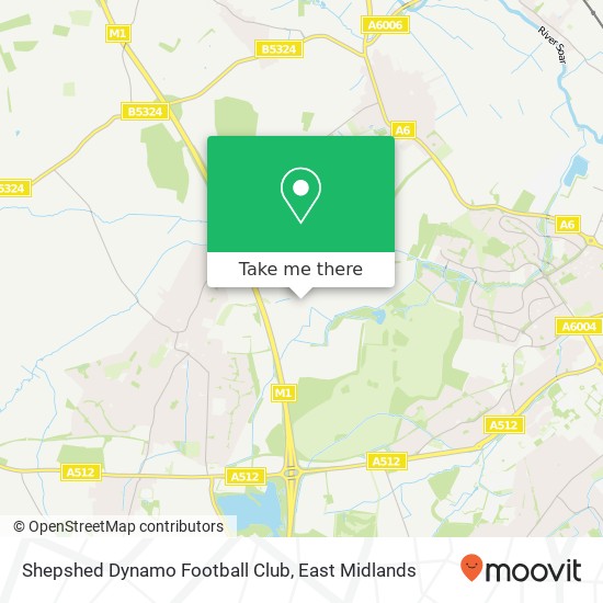 Shepshed Dynamo Football Club map