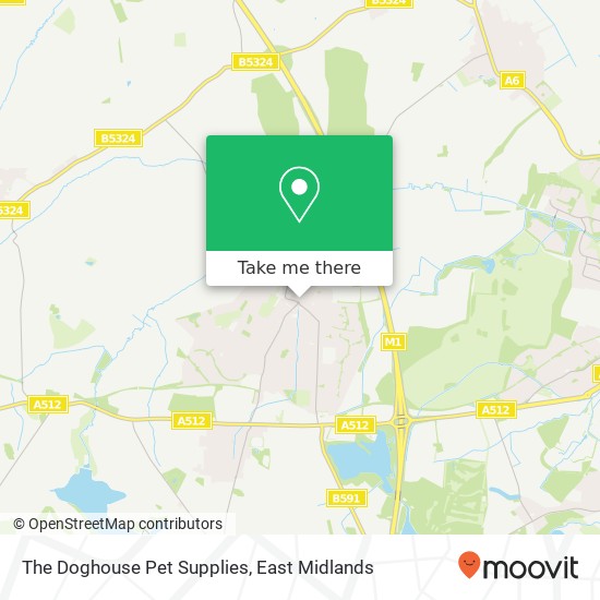 The Doghouse Pet Supplies map