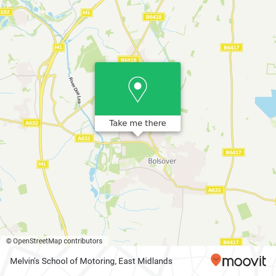 Melvin's School of Motoring map