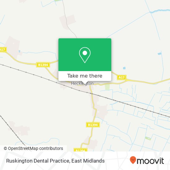 Ruskington Dental Practice map