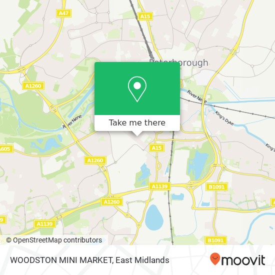WOODSTON MINI MARKET map