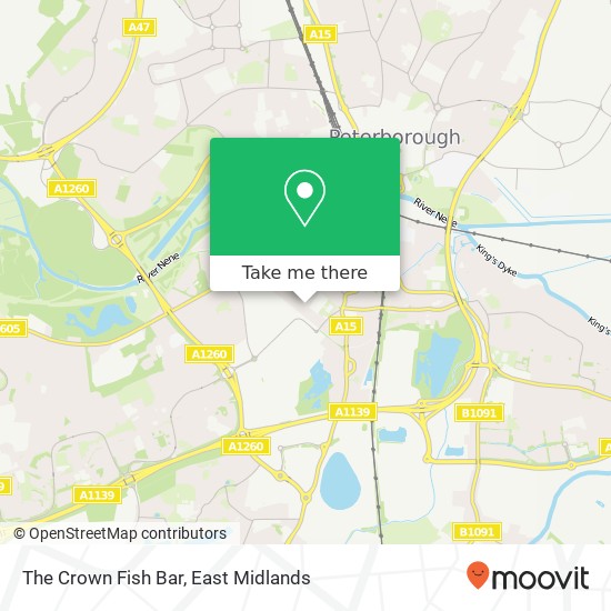The Crown Fish Bar map