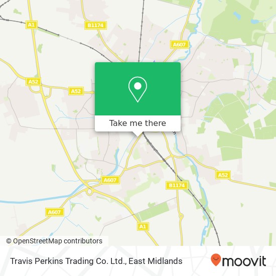 Travis Perkins Trading Co. Ltd. map
