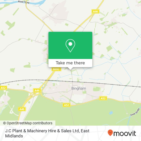J.C Plant & Machinery Hire & Sales Ltd map