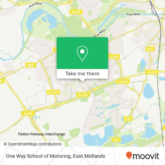 One Way School of Motoring map