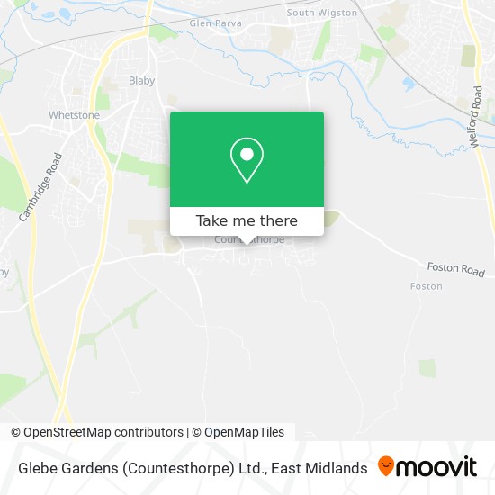 Glebe Gardens (Countesthorpe) Ltd. map