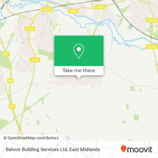 Belvoir Building Services Ltd map