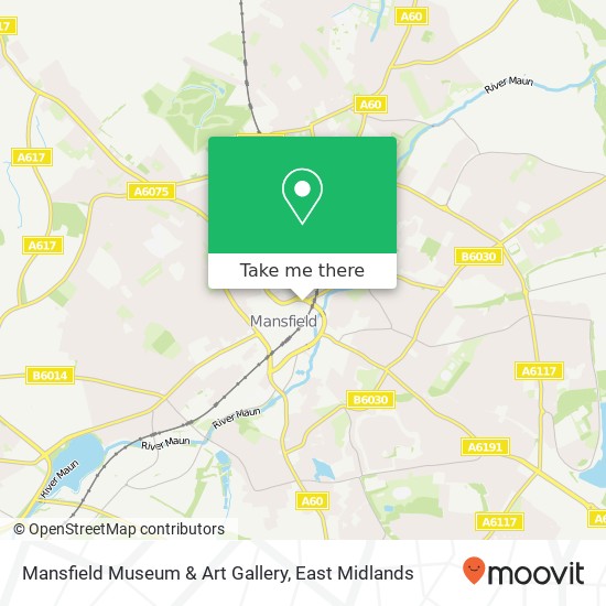 Mansfield Museum & Art Gallery map