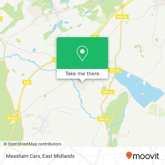 Measham Cars map