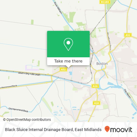 Black Sluice Internal Drainage Board map