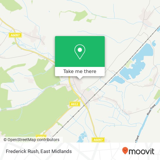 Frederick Rush map