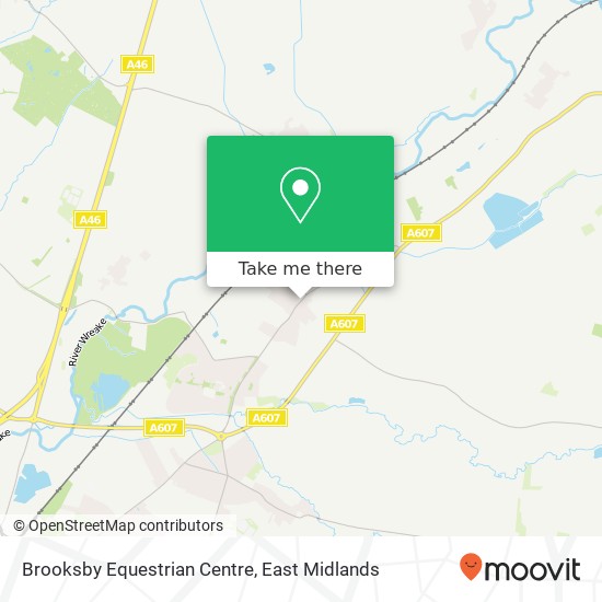 Brooksby Equestrian Centre map