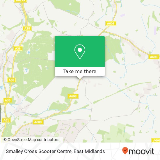 Smalley Cross Scooter Centre map