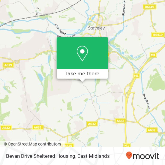 Bevan Drive Sheltered Housing map