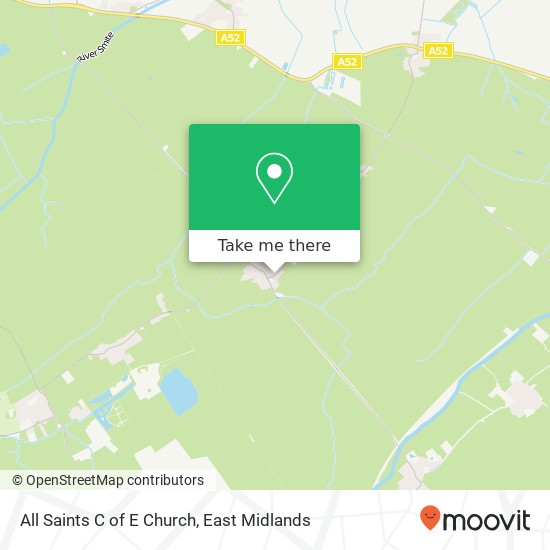 All Saints C of E Church map