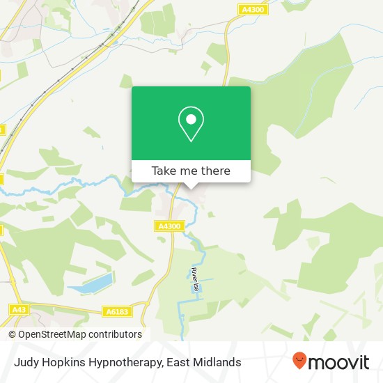 Judy Hopkins Hypnotherapy map