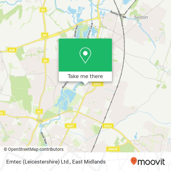 Emtec (Leicestershire) Ltd. map