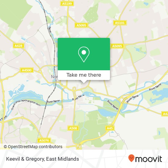 Keevil & Gregory map