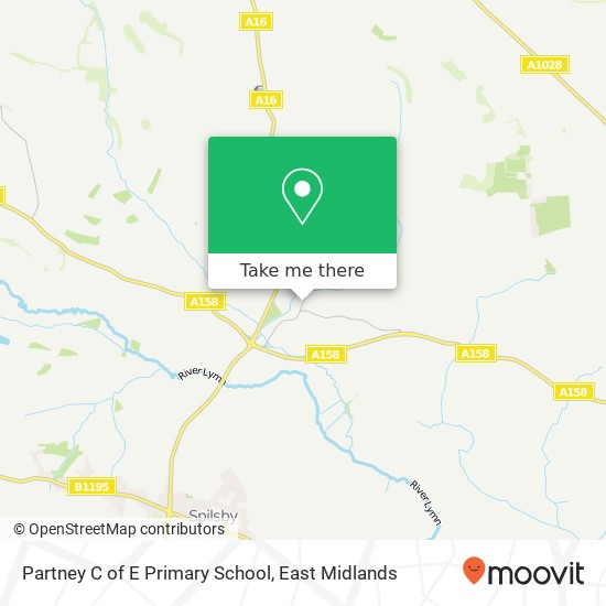 Partney C of E Primary School map
