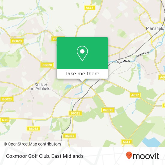 Coxmoor Golf Club map