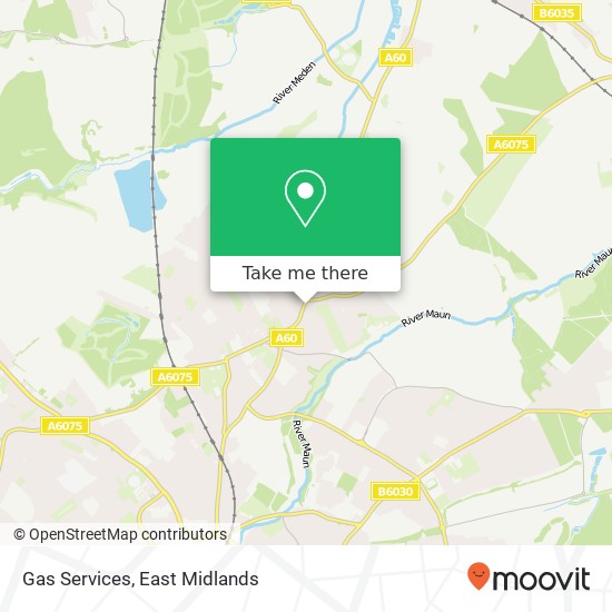 Gas Services map