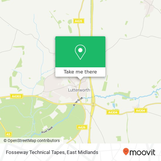 Fosseway Technical Tapes map