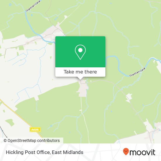Hickling Post Office map